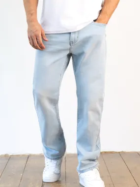 Parent Style Trendy Breathable Vol.15 Loose Fitting Jeans - Light Blue