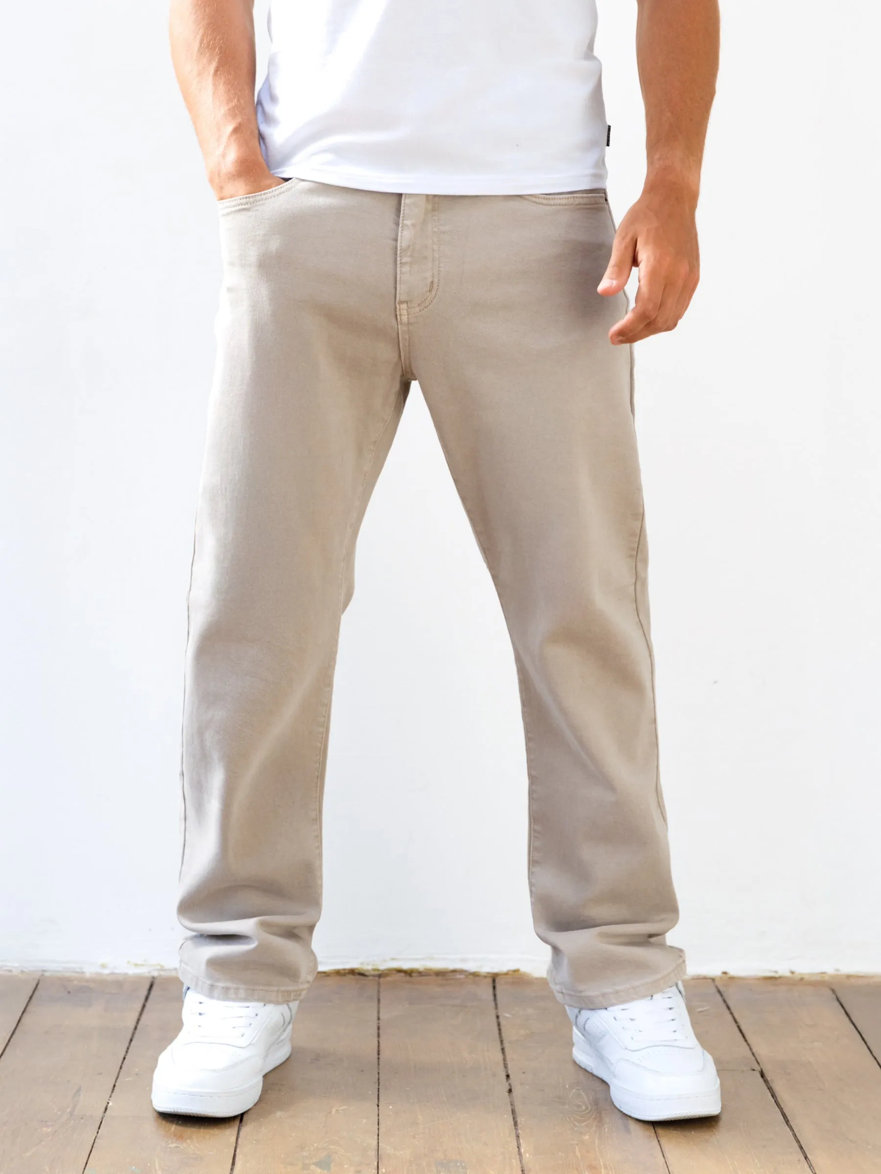Vol.15 Loose Fitting Jeans - Tan Office Wear Couple Look Work Ready