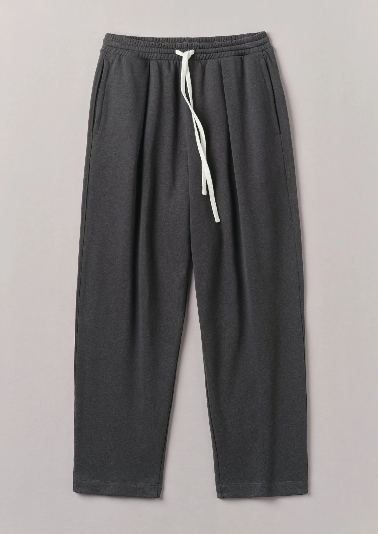 Urban Fit Smooth zipper closure Brushed Cotton Hemp Lounge Pants | Charcoal