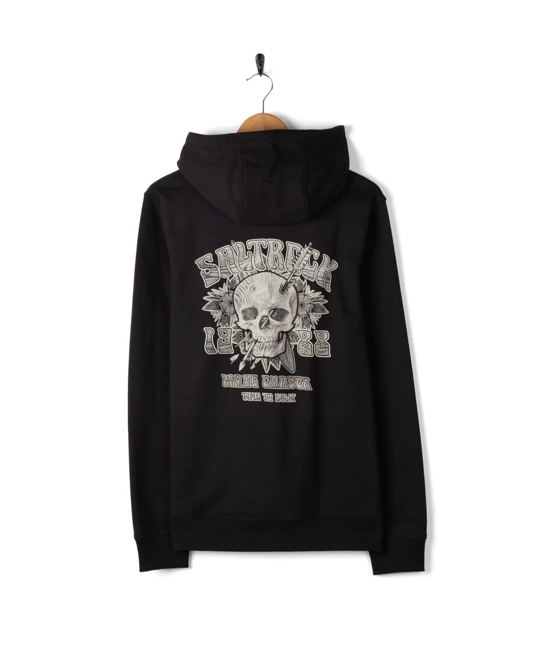 Versatile Styling Split - Mens Pop Hoodie - Black