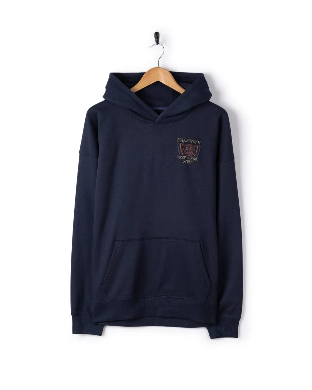 Simple Fashion Wolfscale II - Mens Oversized Pop Hoodie - Blue