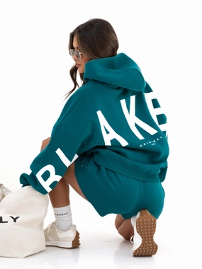Mode Sense Isabel Oversized Hoodie - Storm Teal