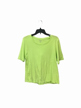 Top Short Sleeve By Chicos In Green, Size: L Comfortable Cut