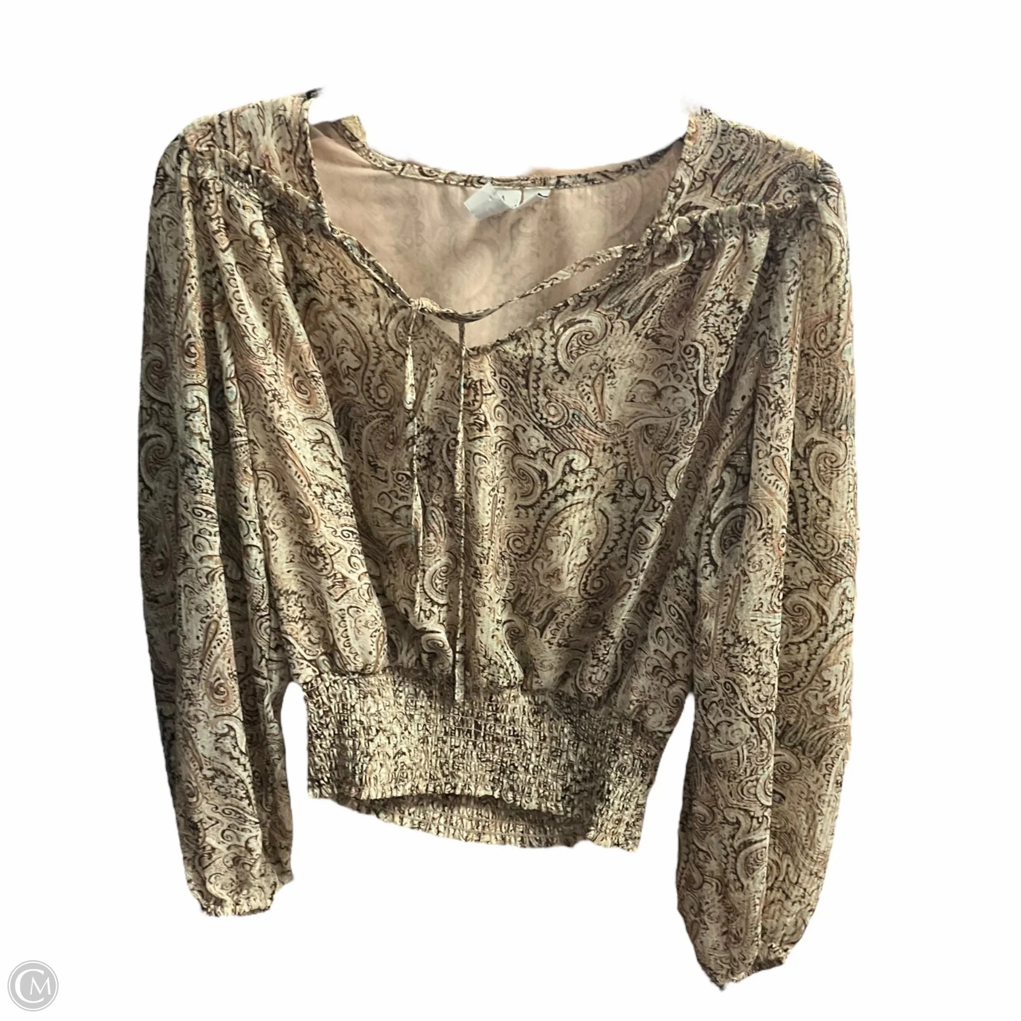 UniversalFit Top Long Sleeve By Joie In Paisley Print, Size: S