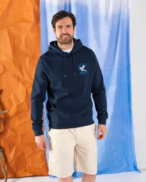 Essential Knit Wave Rider Wales -  Mens Pop Hoodie - Blue