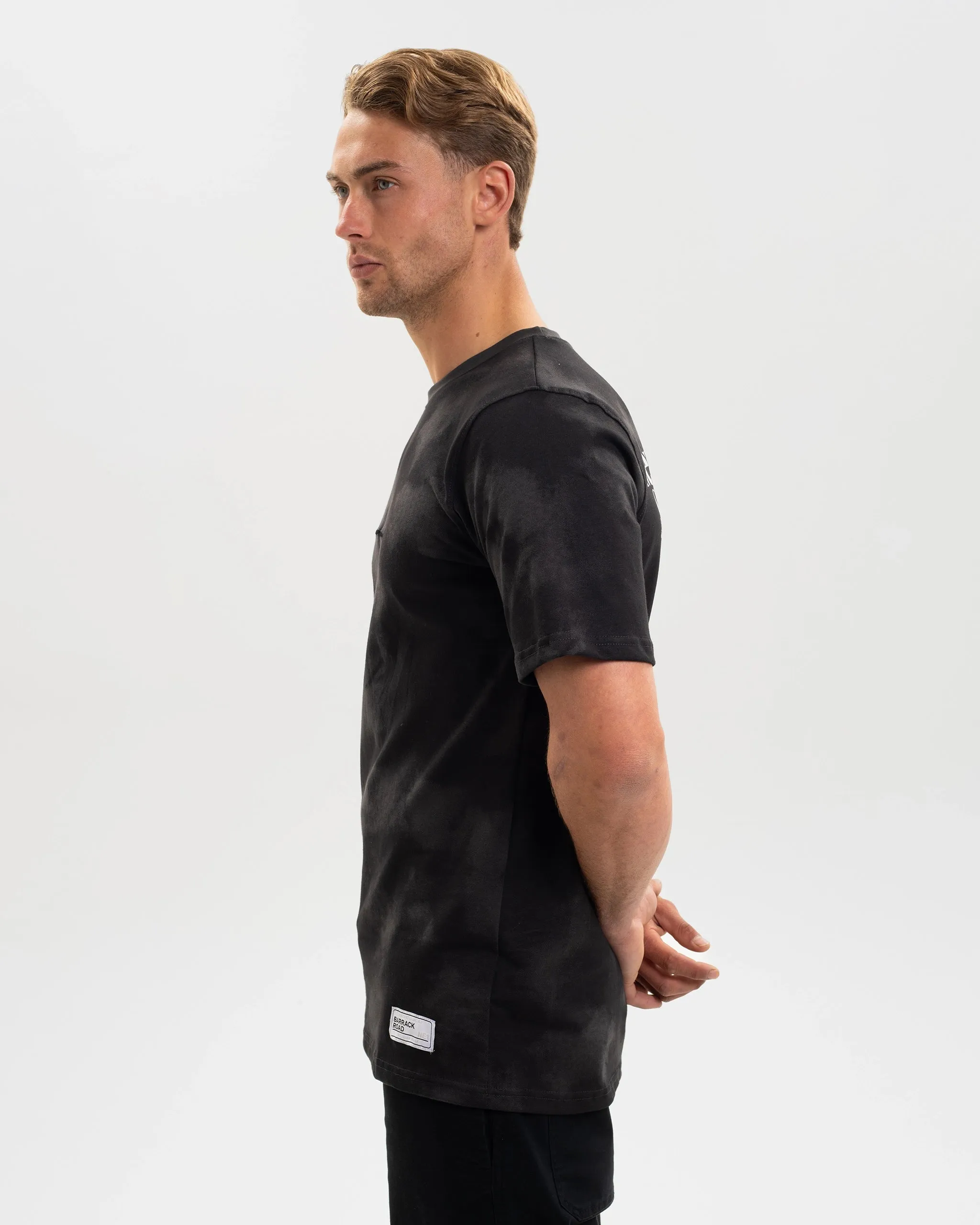 Newcastle United Graphic Charcoal Washed T-Shirt Outdoor Leisure Look Stretchy Fit