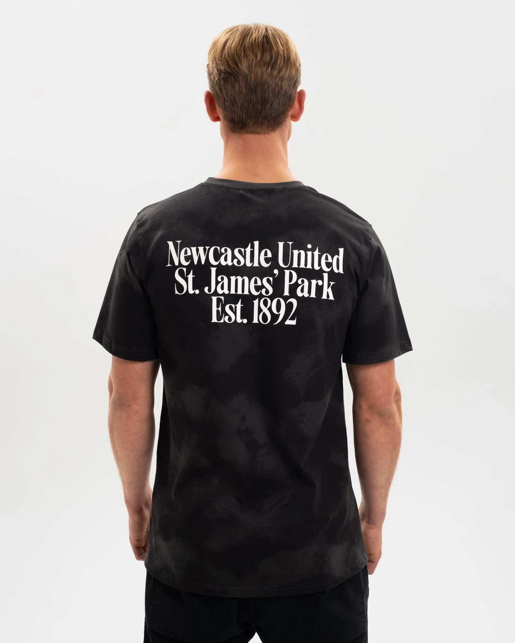 Cozy Comfort Newcastle United Graphic Charcoal Washed T-Shirt