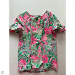 Top Short Sleeve Designer By Lilly Pulitzer In Pink, Size: Xs Soft Touch Fit