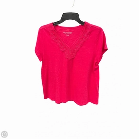 Comfortable Design Top Short Sleeve By Soft Surroundings In Pink, Size: Sp