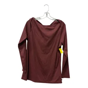 Athletic Top Ls Crewneck By The North Face In Maroon, Size:Xl MicrofiberTech Soft Cotton Blend