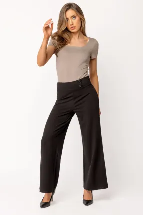 Wide Leg Pants with Short Inseam Eco Friendly Dyeing Chill Comfort Fit
