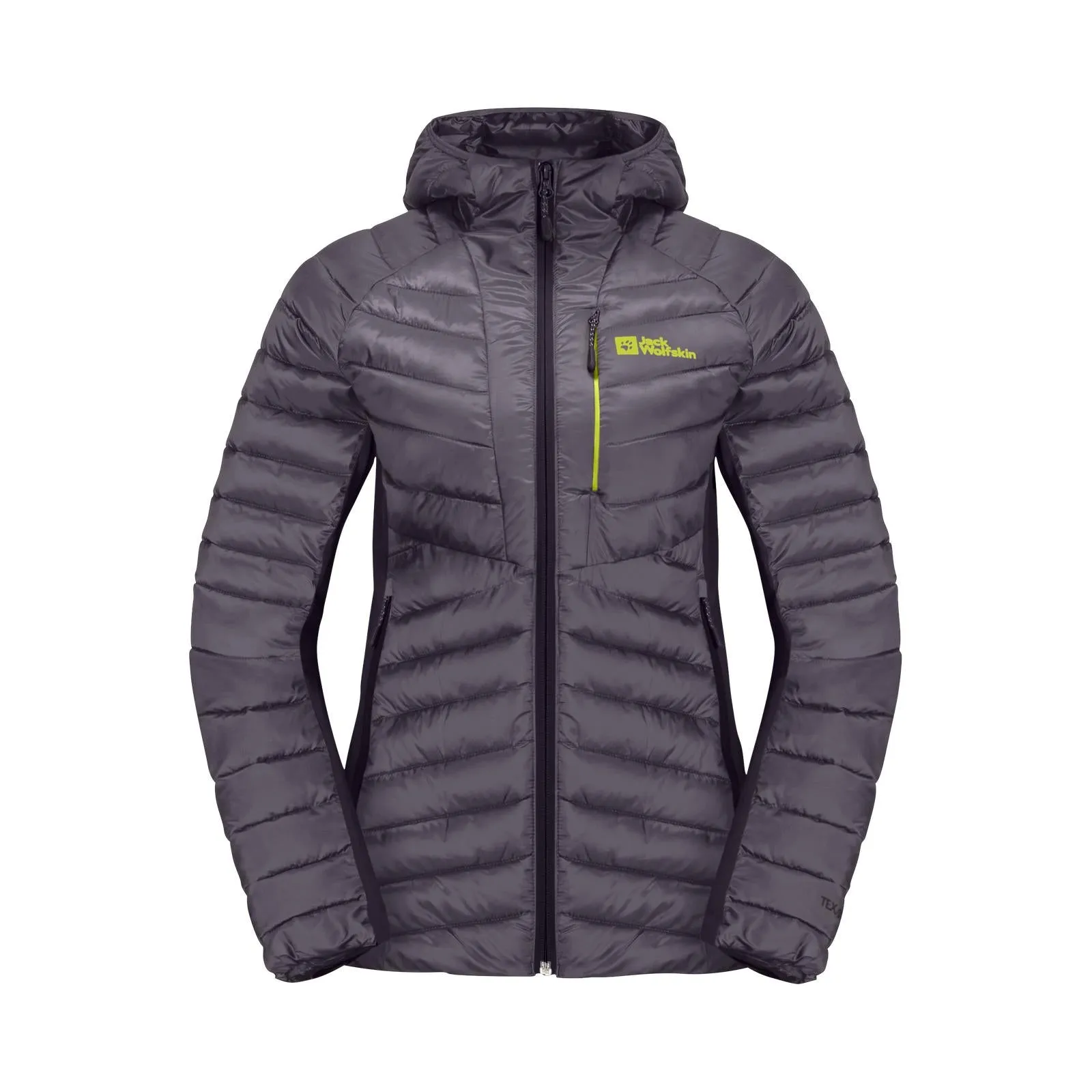 Jack Wolfskin Womens Routeburn Hooded Padded Jacket Statement Outerwear Basic Travel Fit
