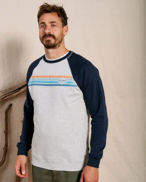 Effortless knitwear Dimensions Stripe - Mens Sweat - Blue/Grey