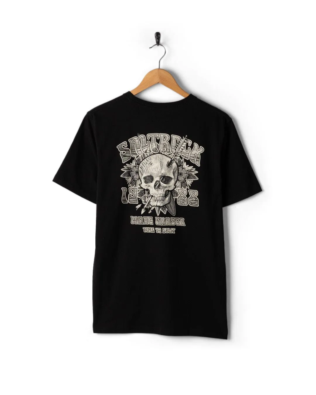 Split - Mens Short Sleeve T-Shirt - Black Timeless and Chic Simple and Comfortable