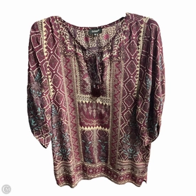 Tunic 3/4 Sleeve By Tolani In Floral Print, Size: Xs Quick-Dry