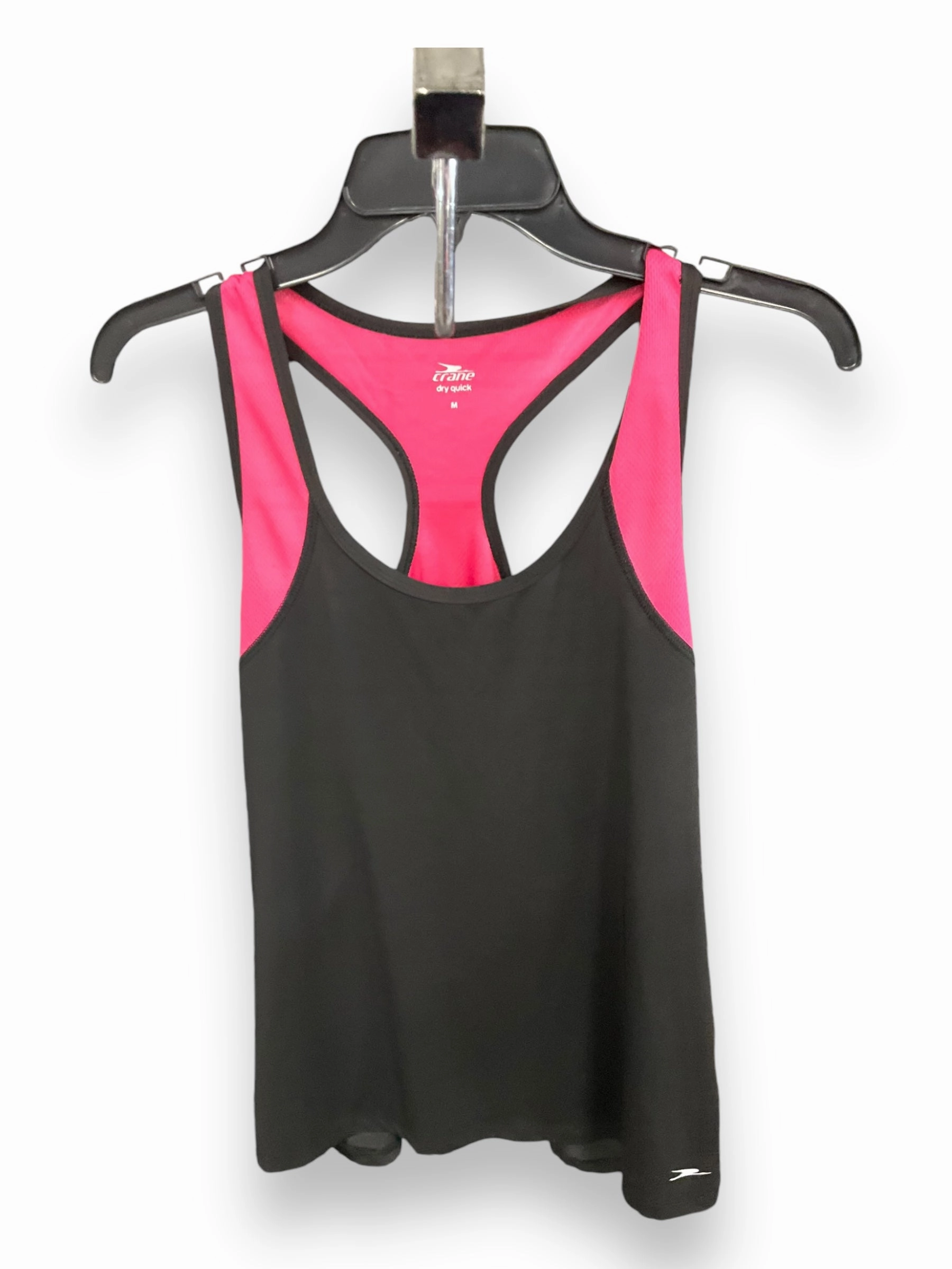 BondedSeams Athletic Tank Top By Clothes Mentor In Black & Pink, Size: M