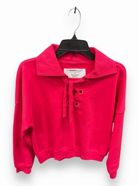 FlatlockStitching Sweatshirt Collar By Clothes Mentor In Pink, Size: S