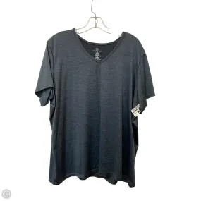 Breathable mesh panel Raglan Sleeve Athletic Top Short Sleeve By Cmf In Multi-colored, Size: 2x