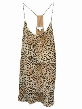 Animal Print Top Sleeveless Clothes Mentor, Size M AntiStaticFabric