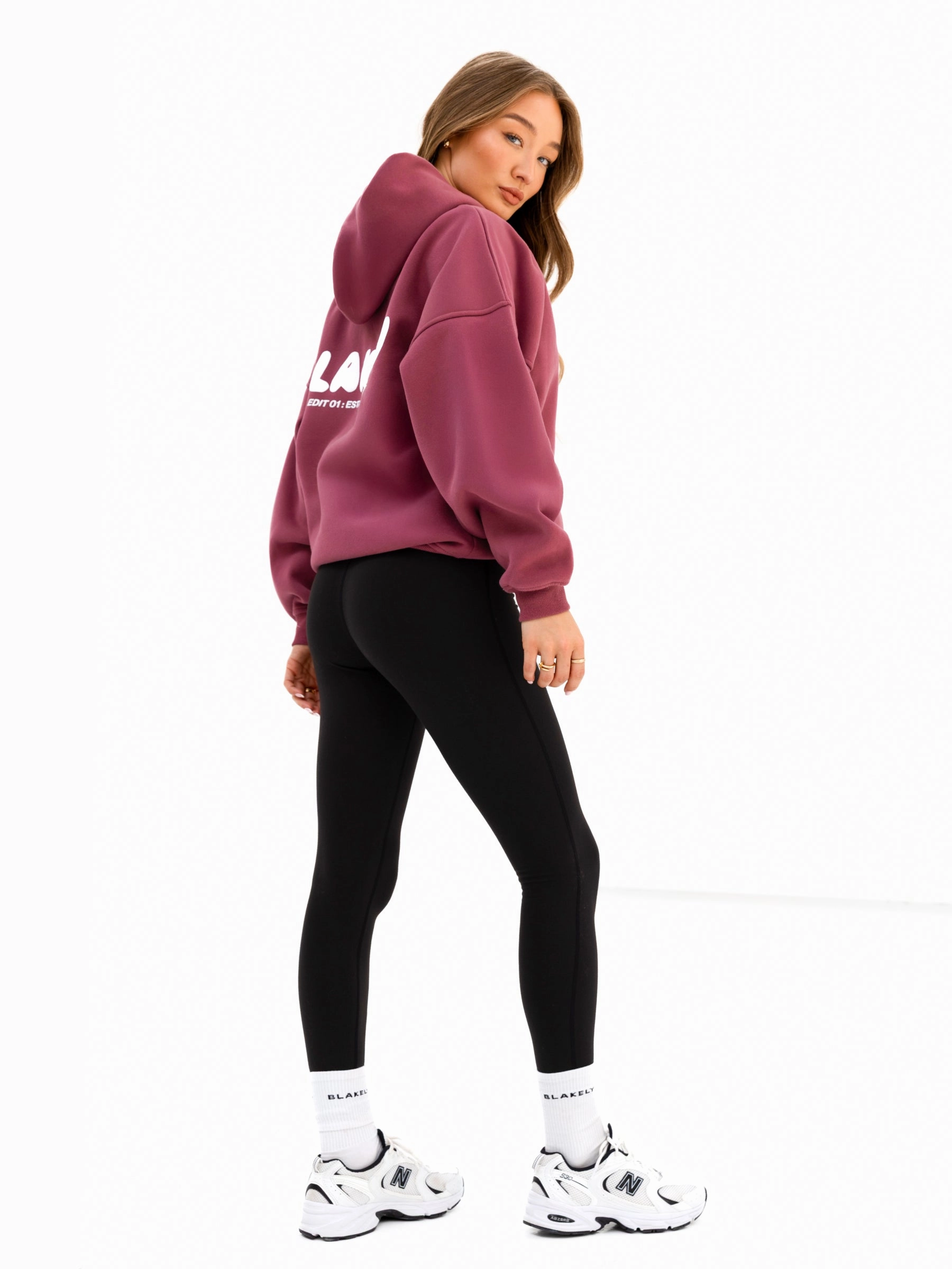Cloud Print Oversized Hoodie - Dark Pink All-day Comfort Lounging At Home
