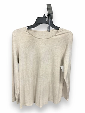 Top Long Sleeve Basic By Pure Jill In Beige, Size: M Cozy Fit